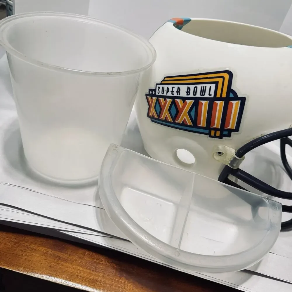 Miami Dolphins Football Helmet Chips & Dip Snack Super Bowl Party XXXIII Vintage
